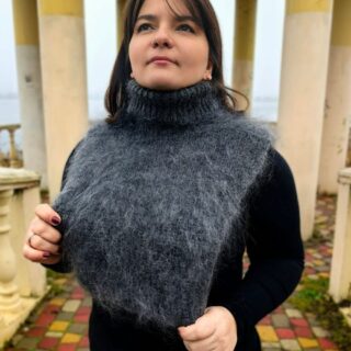 манишка из козьего пуха